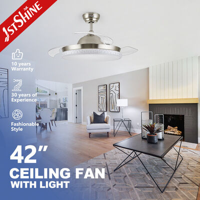 Bon prix Utilisation escamotable de Crystal Chandelier Ceiling Fans Indoor de 42 pouces En ligne