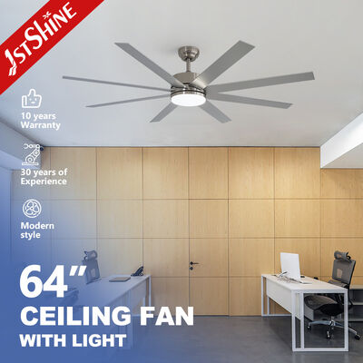 Bon prix Ventilateur de plafond en nickel à pinceau de 64 pouces avec lumière atténuée à haute vitesse et montage de descente En ligne