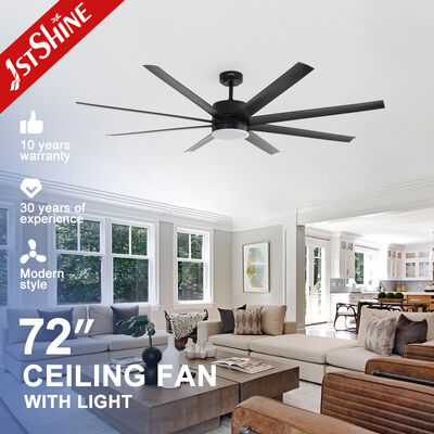 Bon prix Ventilateur de plafond LED de 72 pouces avec moteur CC réversible à 6 vitesses et télécommande d'application En ligne