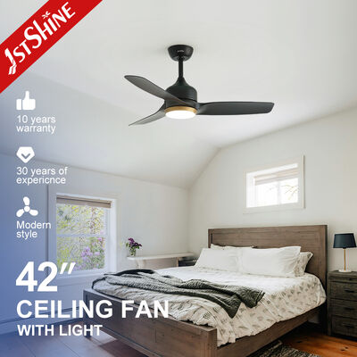 Bon prix Ventilateur de plafond CC noir mat de 42 pouces avec éclairage LED à accent doré et télécommande En ligne